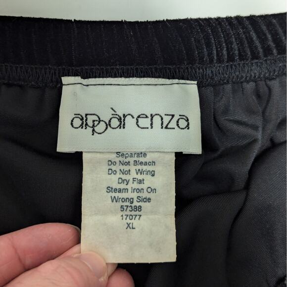 Vintage Black Velvet Maxi Skirt Pencil Straight Leg Slit Whimsygoth Whimy Witchy - Picture 5 of 6